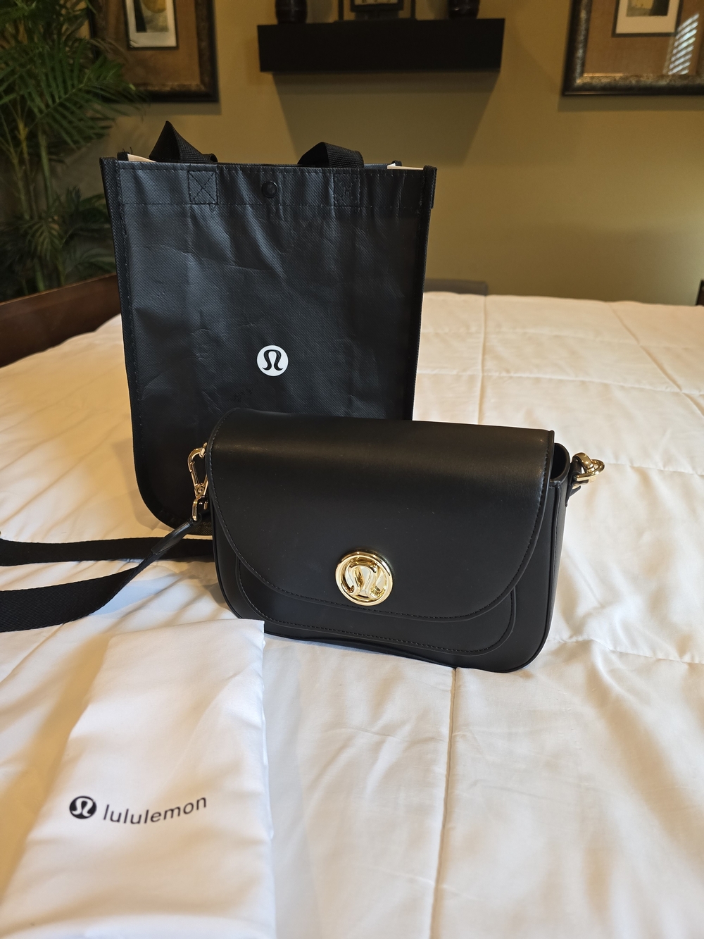 Lululemon Cactus Leather Crossbody Bag